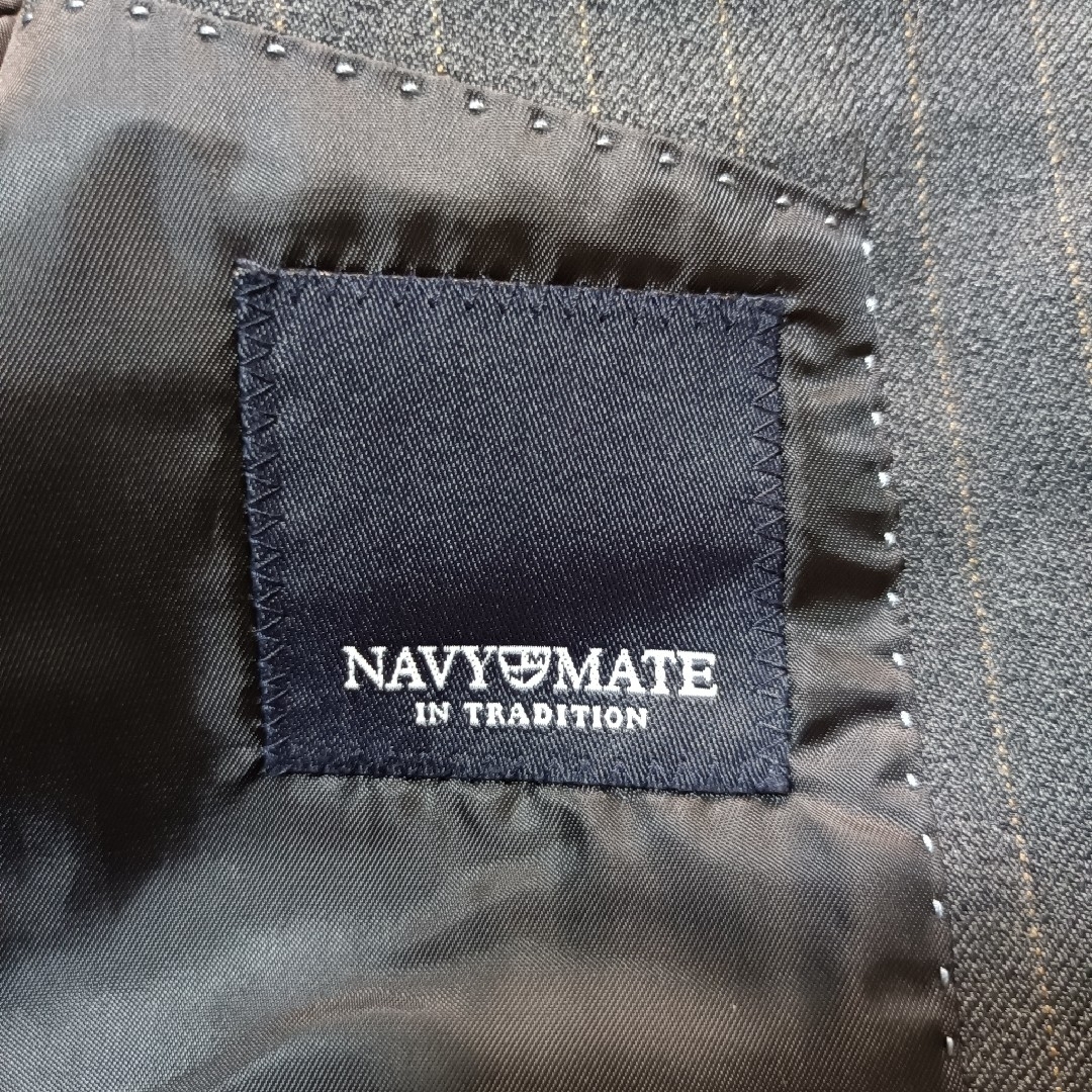 NAVY MATE スーツ セット アップ ネクタイ ストライプ 120 キッズ/ベビー/マタニティのキッズ服男の子用(90cm~)(ドレス/フォーマル)の商品写真