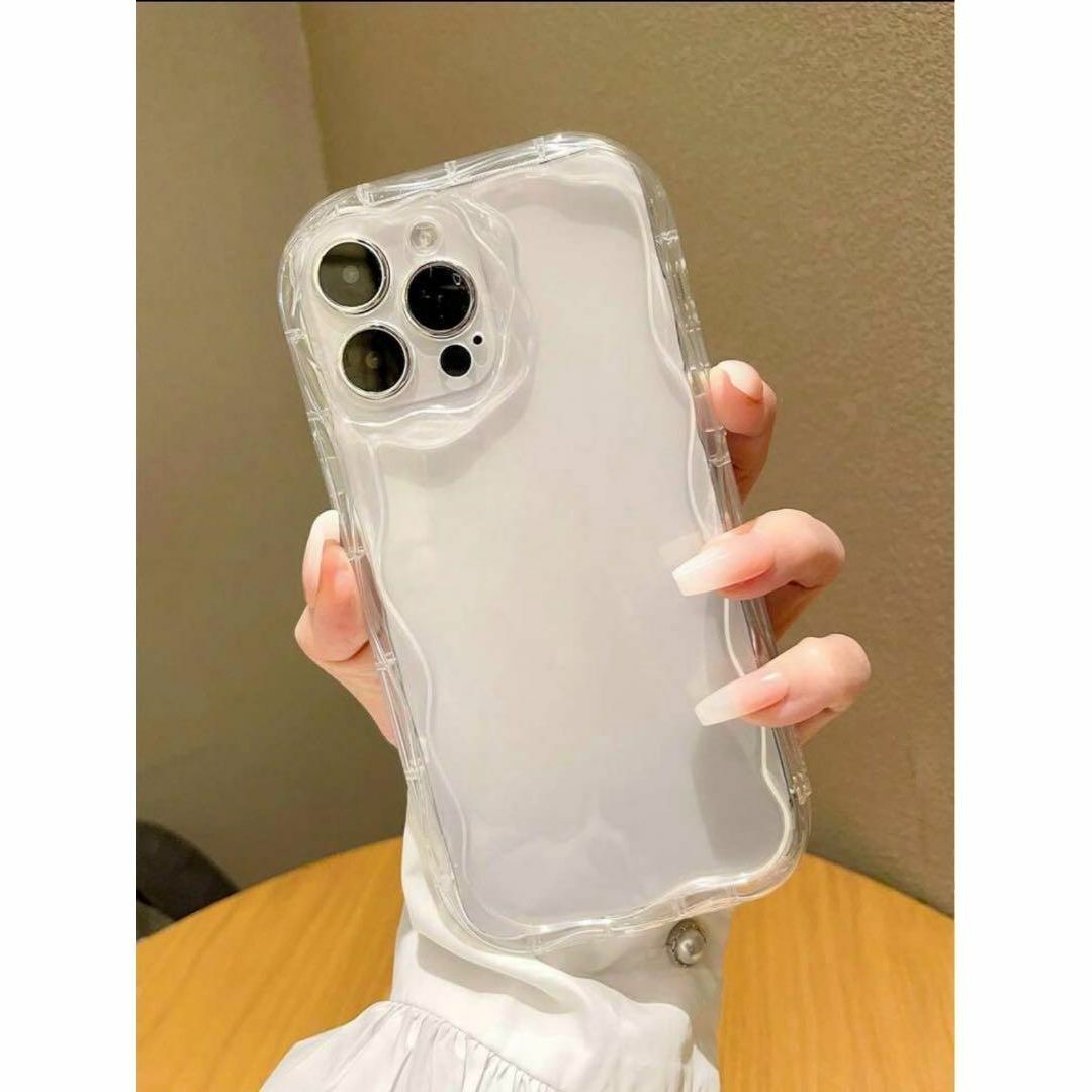 iphone13 iphone14ケース  カバー 韓国かわいい 透明 スマホ/家電/カメラのスマホアクセサリー(iPhoneケース)の商品写真