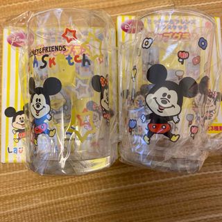 ディズニー(Disney)のポップグラス　2個セット　ラフスケッチ　ミッキー&フレンズ(グラス/カップ)