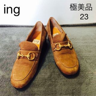 ing - 極美品イング　スエードパンプス　ブラウン