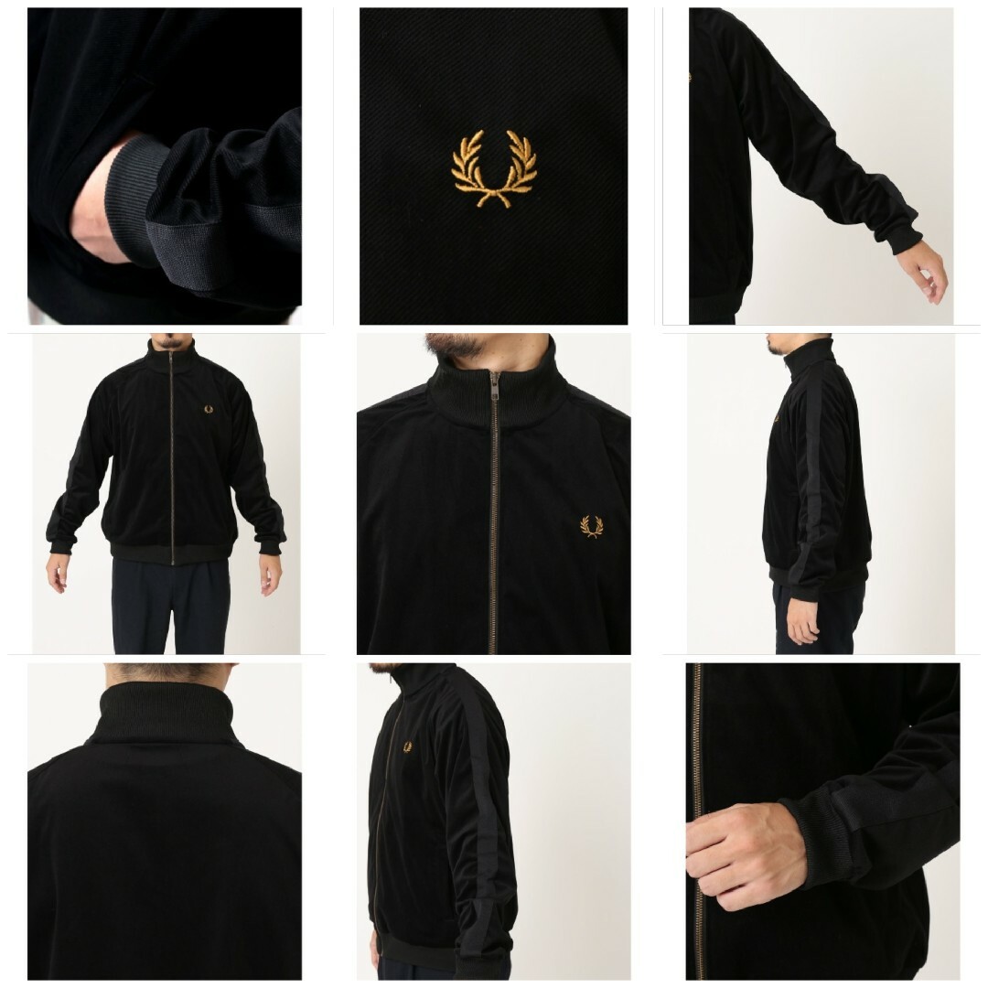 FRED PERRY(フレッドペリー)の【美品/超激レア/コラボ】FRED PERRY×JS別注ベロアトラックジャケット メンズのトップス(ジャージ)の商品写真