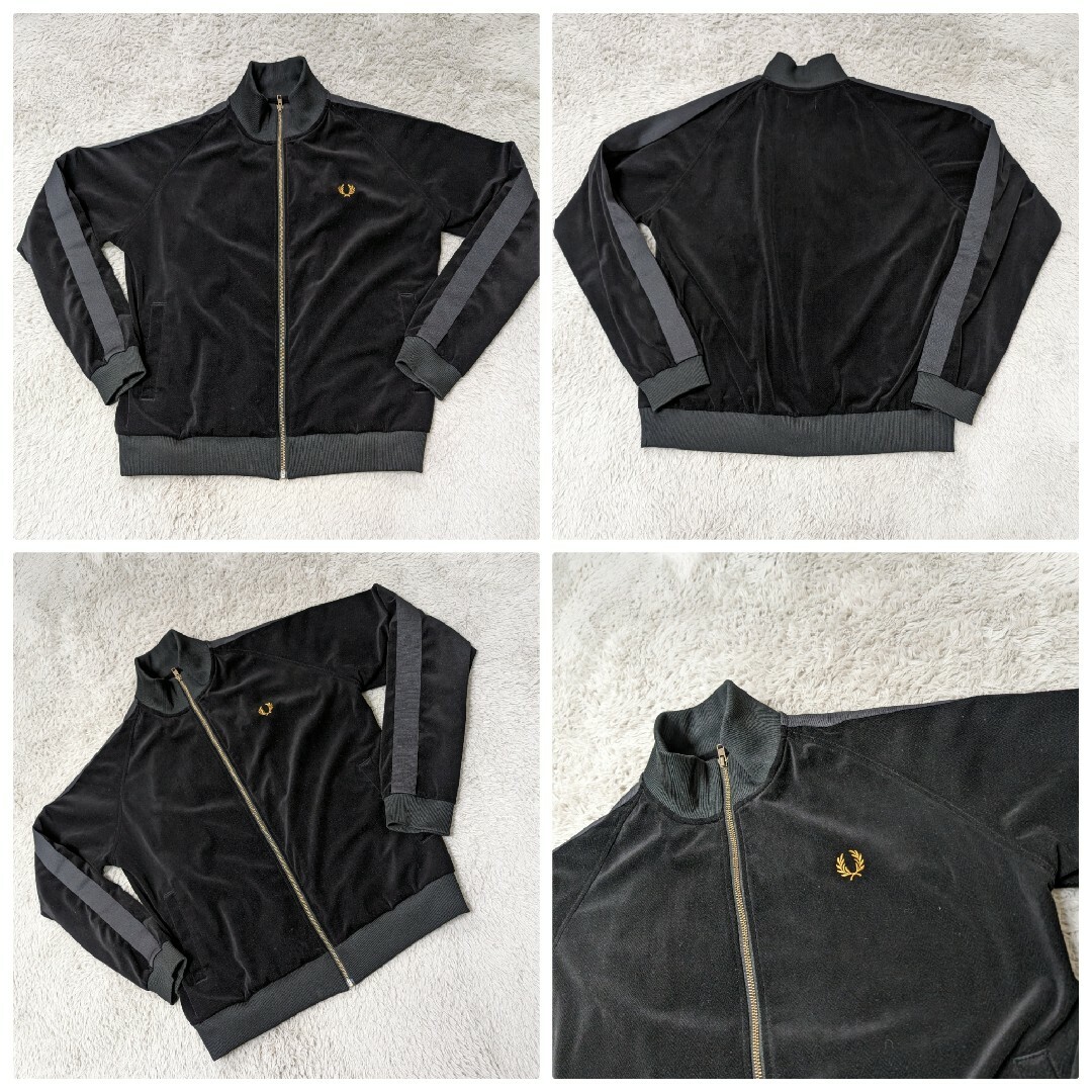 FRED PERRY(フレッドペリー)の【美品/超激レア/コラボ】FRED PERRY×JS別注ベロアトラックジャケット メンズのトップス(ジャージ)の商品写真