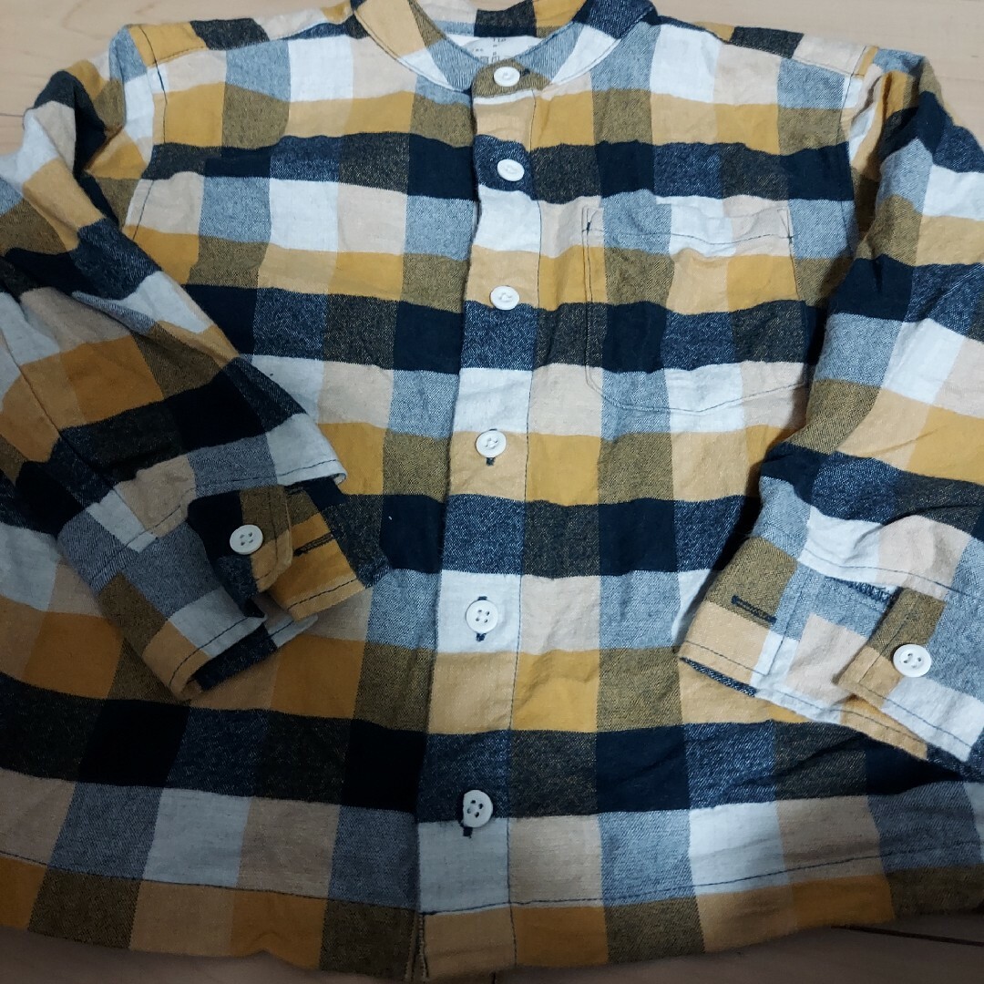 MUJI (無印良品)(ムジルシリョウヒン)の長袖シャツ キッズ/ベビー/マタニティのキッズ服男の子用(90cm~)(Tシャツ/カットソー)の商品写真