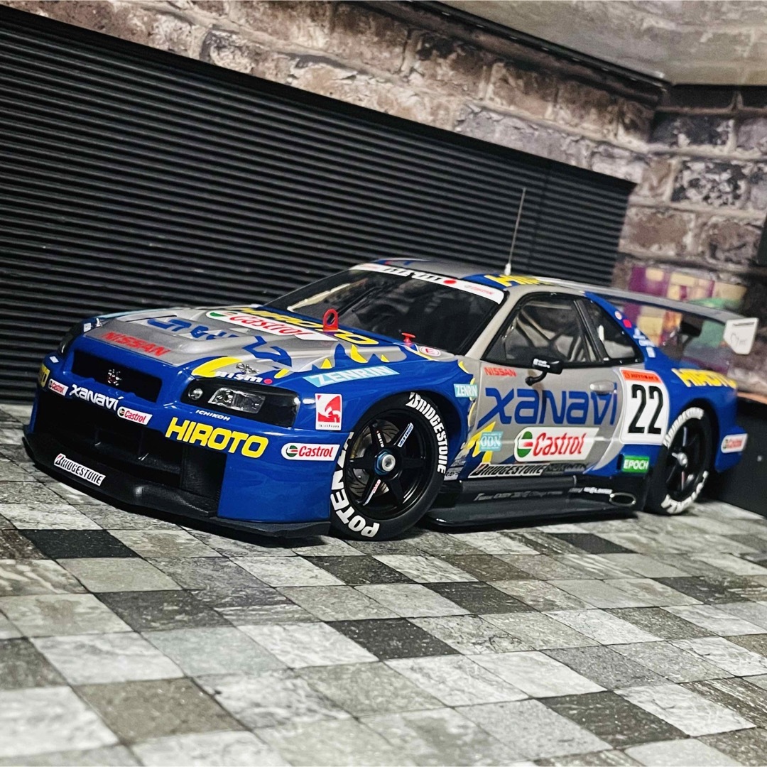 AUTOart(オートアート)の1/18 AUTOart Xanavi HIROTO GT-R JGTC エンタメ/ホビーのおもちゃ/ぬいぐるみ(ミニカー)の商品写真