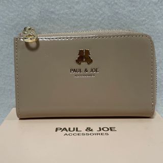 ポール&ジョーシスター(PAUL & JOE SISTER)の新品 ポール＆ジョー アクセソワ キーケース 牛革 ネコ ベージュ ②(キーケース)