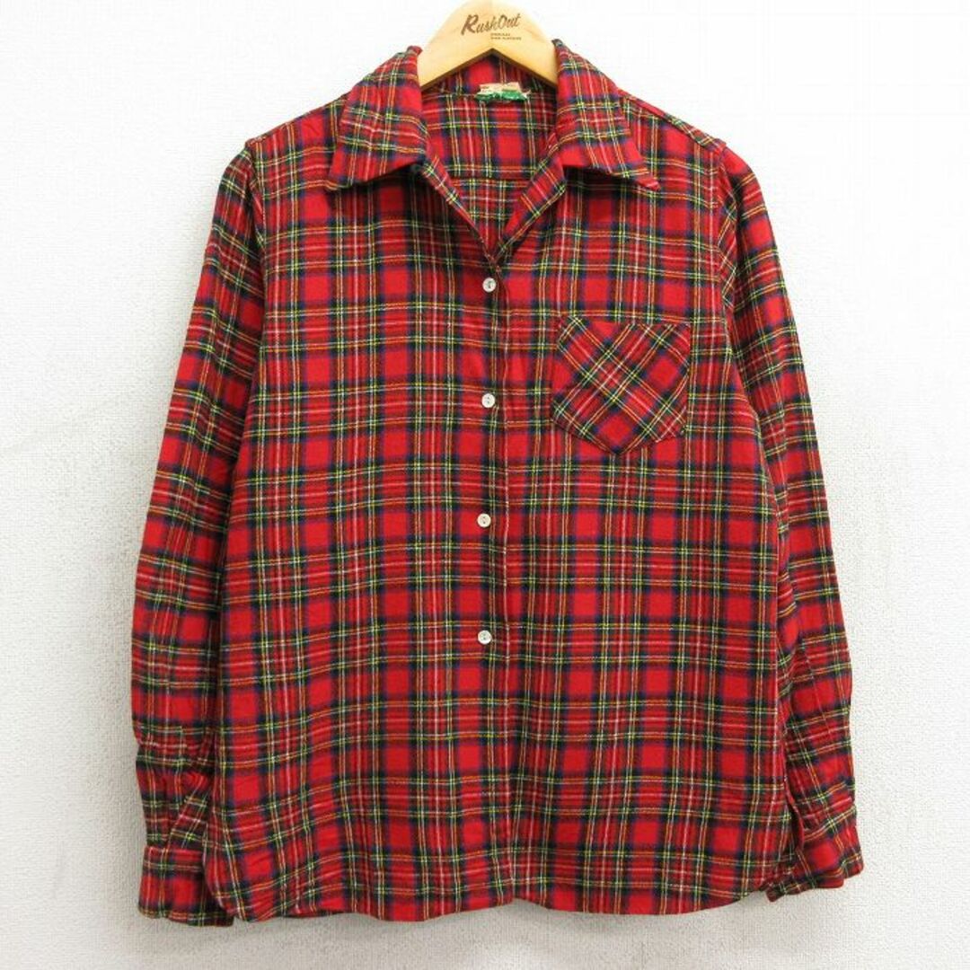 古着 長袖 ビンテージ ウール シャツ レディース 70年代 70s 古着 長袖 ビンテージ ウール シャツ レディース 70年代 70s