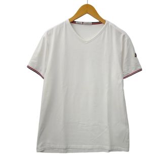 モンクレール(MONCLER)のモンクレール Vネック スリムフィット 半袖 Tシャツ カットソー XL(Tシャツ/カットソー(半袖/袖なし))