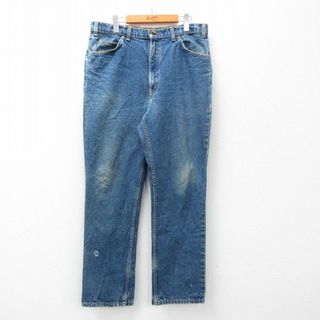 リーバイス(Levi's)のW35★古着 リーバイス Levis 619 ジーンズ メンズ 00年代 00s コットン カナダ製 紺 ネイビー デニム 23dec08 中古 ボトムス ジーパン Gパン ロング パンツ(ワークパンツ/カーゴパンツ)