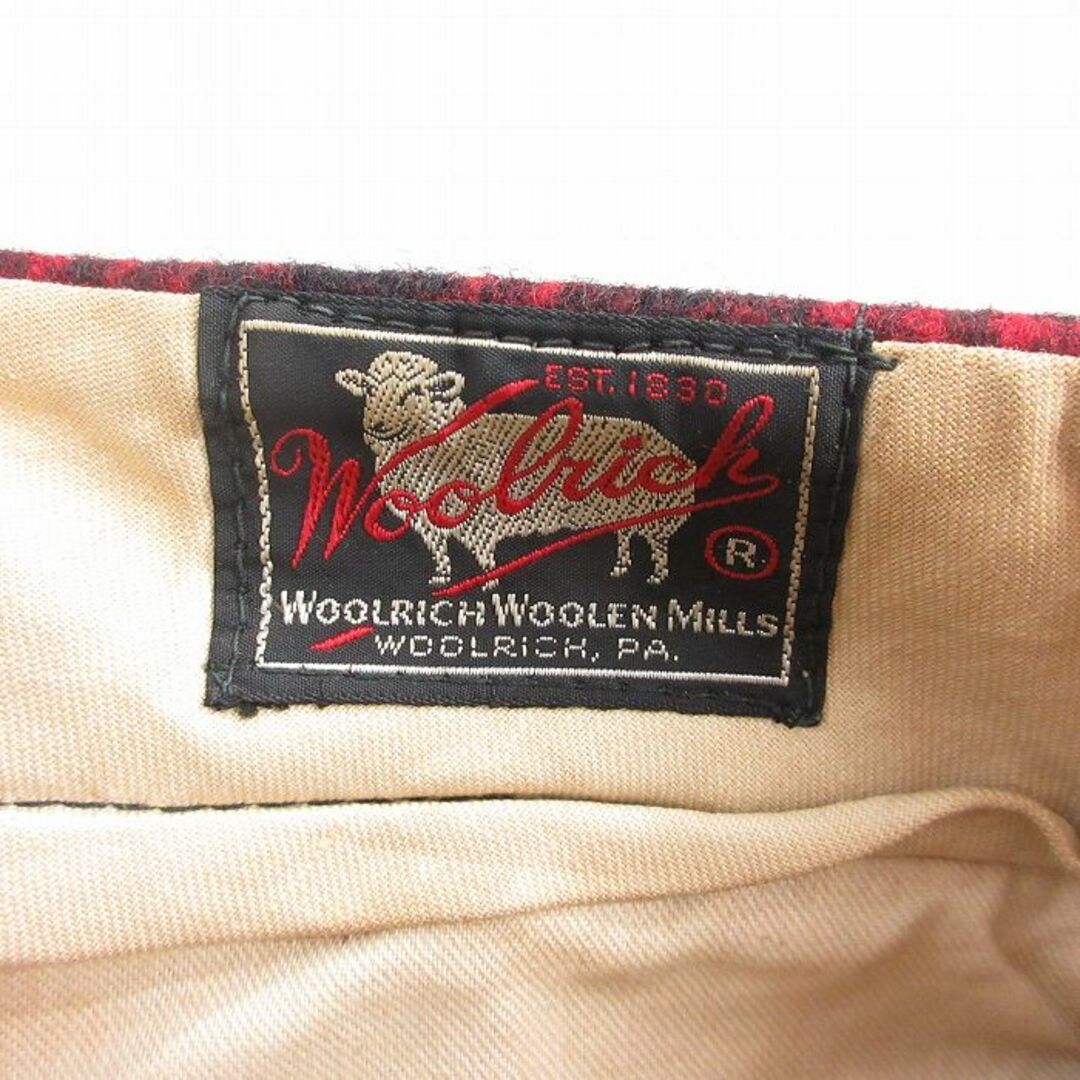 WOOLRICH(ウールリッチ)のW40★古着 ウールリッチ WOOLRICH ビンテージ ハンティング パンツ メンズ 60年代 60s 大きいサイズ ウール タロン 赤他 レッド チェック 23dec09 中古 ボトムス ロング メンズのパンツ(ワークパンツ/カーゴパンツ)の商品写真