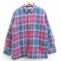 XL★古着 アロー 長袖 フランネル シャツ メンズ 90年代 90s コット…