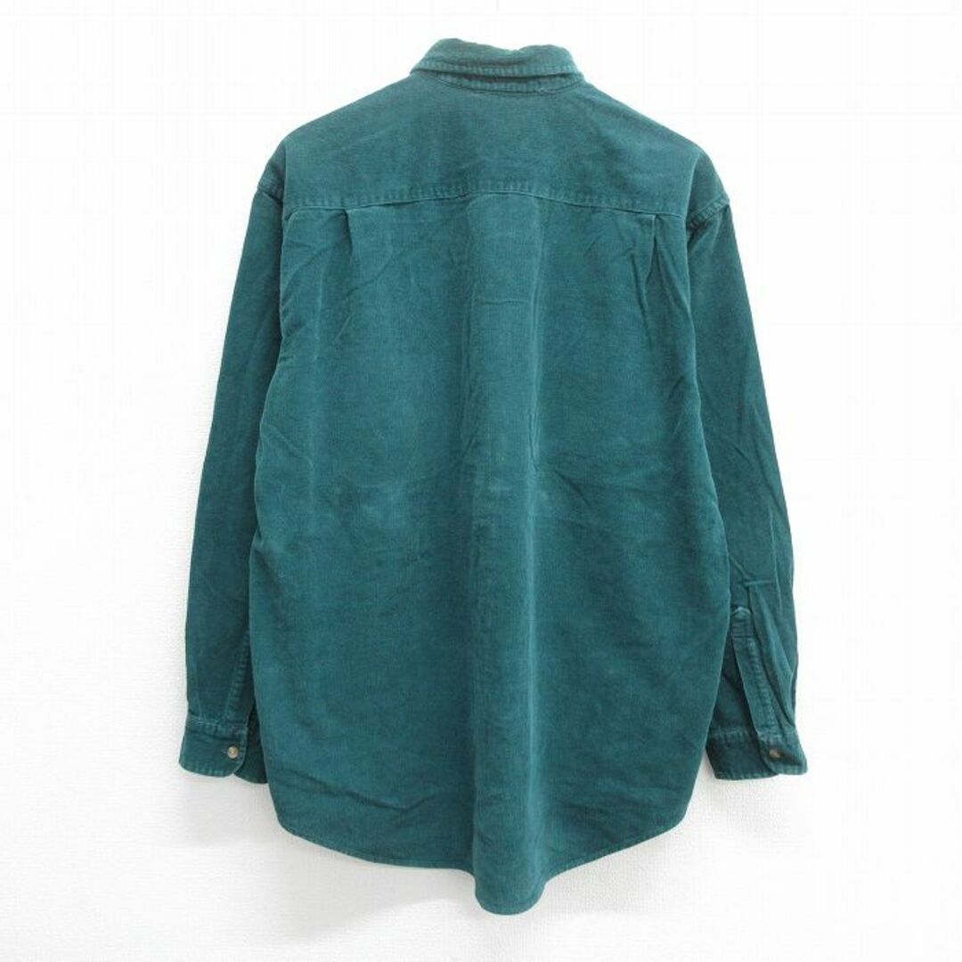 WOOLRICH(ウールリッチ)のXL★古着 ウールリッチ WOOLRICH 長袖 シャツ メンズ 90年代 90s コーデュロイ 大きいサイズ 緑 グリーン 23dec02 中古 トップス メンズのトップス(シャツ)の商品写真