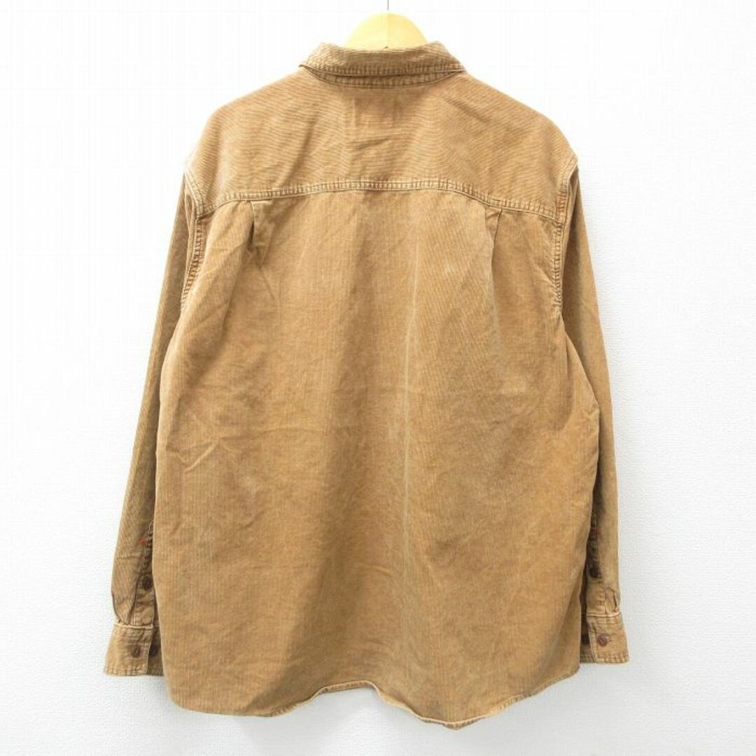 WOOLRICH(ウールリッチ)のXL★古着 ウールリッチ WOOLRICH 長袖 シャツ メンズ コーデュロイ 大きいサイズ 濃ベージュ カーキ 23dec05 中古 トップス メンズのトップス(シャツ)の商品写真