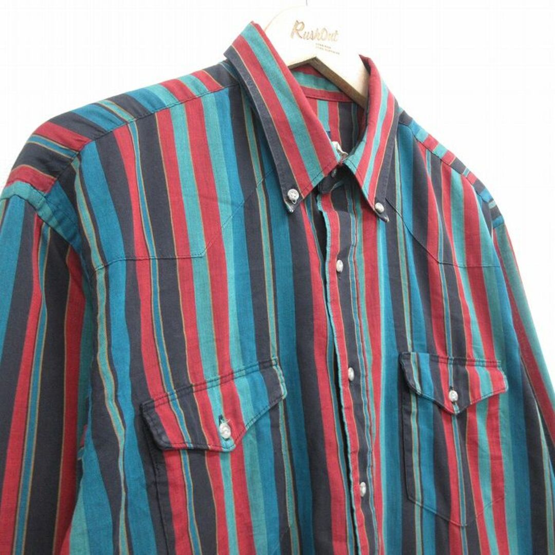 Wrangler - XL☆古着 ラングラー Wrangler 長袖 ウエスタン Wrangler - XL☆古着 ラングラー Wrangler 長袖 ウエスタン