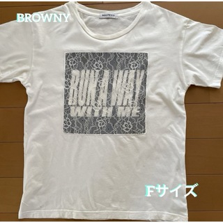 ブラウニー(BROWNY)のBROWNY  Tシャツ　レディース　Fサイズ(Tシャツ(半袖/袖なし))