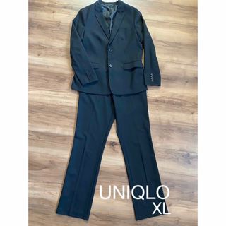 ユニクロ(UNIQLO)のUNIQLOスーツXL⭐︎セットアップ上下⭐︎ブラック(スーツ)