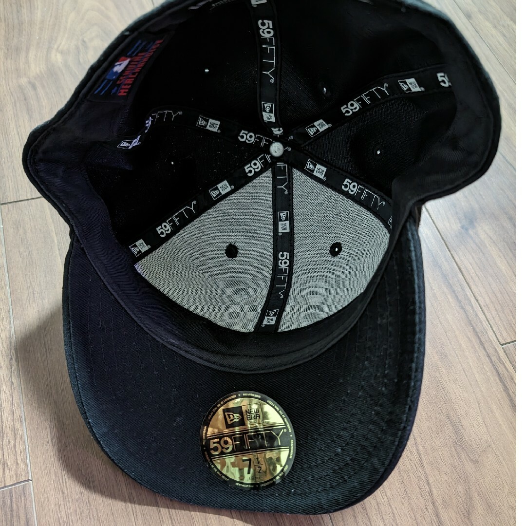 NEW ERA(ニューエラー)のニューエラ59FIFTY ブラック　キャップ メンズの帽子(キャップ)の商品写真