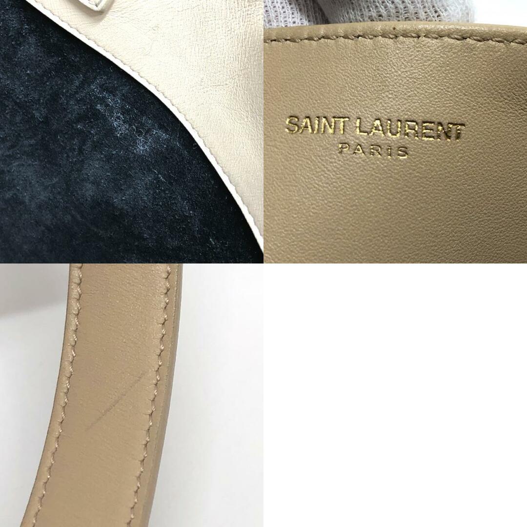 Saint Laurent(サンローラン)のサンローランパリ SAINT LAURENT PARIS ロゴ カバン トートバッグ レザー ベージュ レディースのバッグ(トートバッグ)の商品写真