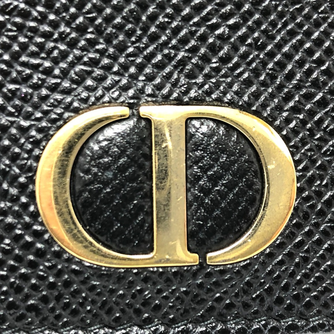 Dior(ディオール)のディオール Dior モンテーニュ コンパクトウォレット ロゴ 3つ折り財布 レザー ブラック レディースのファッション小物(財布)の商品写真