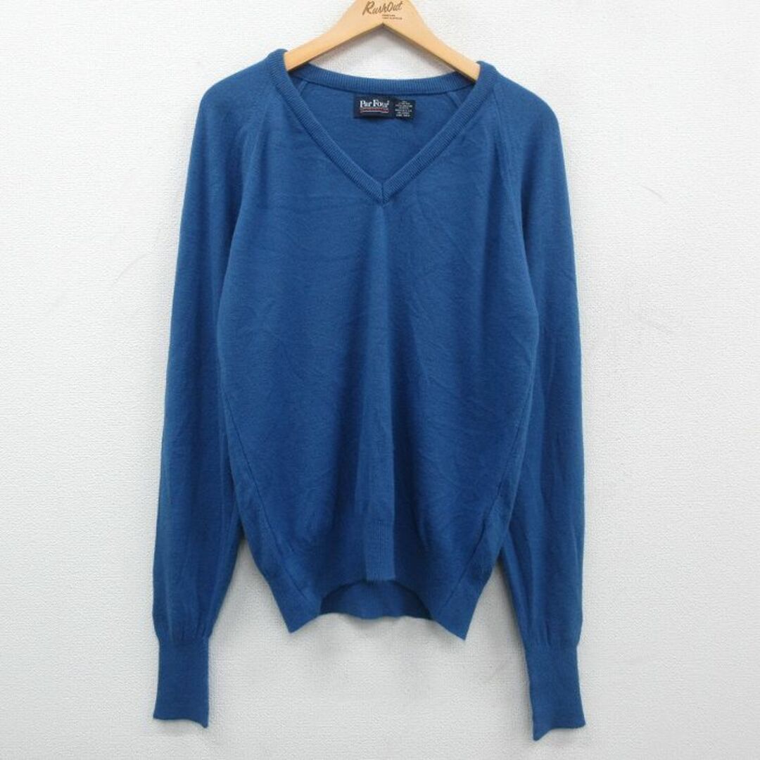 【SALE／37%OFF】 L☆古着 Par 無地 80s 80年代 メンズ セーター 長袖 Four 特撮