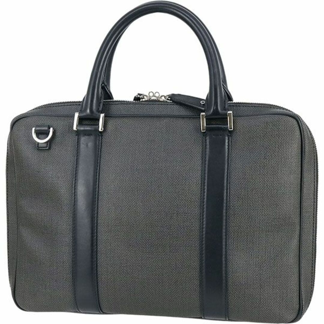 BVLGARI(ブルガリ)のブルガリ バッグ メンズ ビジネスバッグ ブリーフケース グレー ブラック 美品 2000 メンズのバッグ(ビジネスバッグ)の商品写真