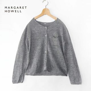 MARGARET HOWELL - 美品 マーガレットハウエル✨チビ胸ポケット リネンウール ニットカーディガン