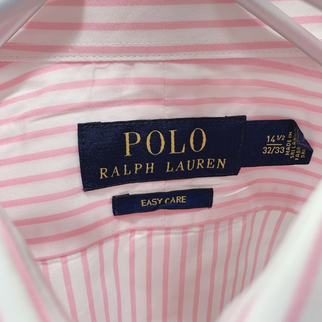 POLO RALPH LAUREN(ポロラルフローレン)の【クリーニング済】ポロバイラルフローレン ストライプ柄 長袖シャツ 刺繍ロゴ メンズのトップス(シャツ)の商品写真
