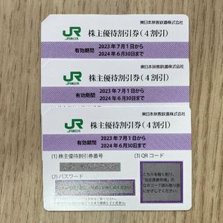 ジェイアール(JR)のJR東日本 株主優待割引券 3枚(その他)