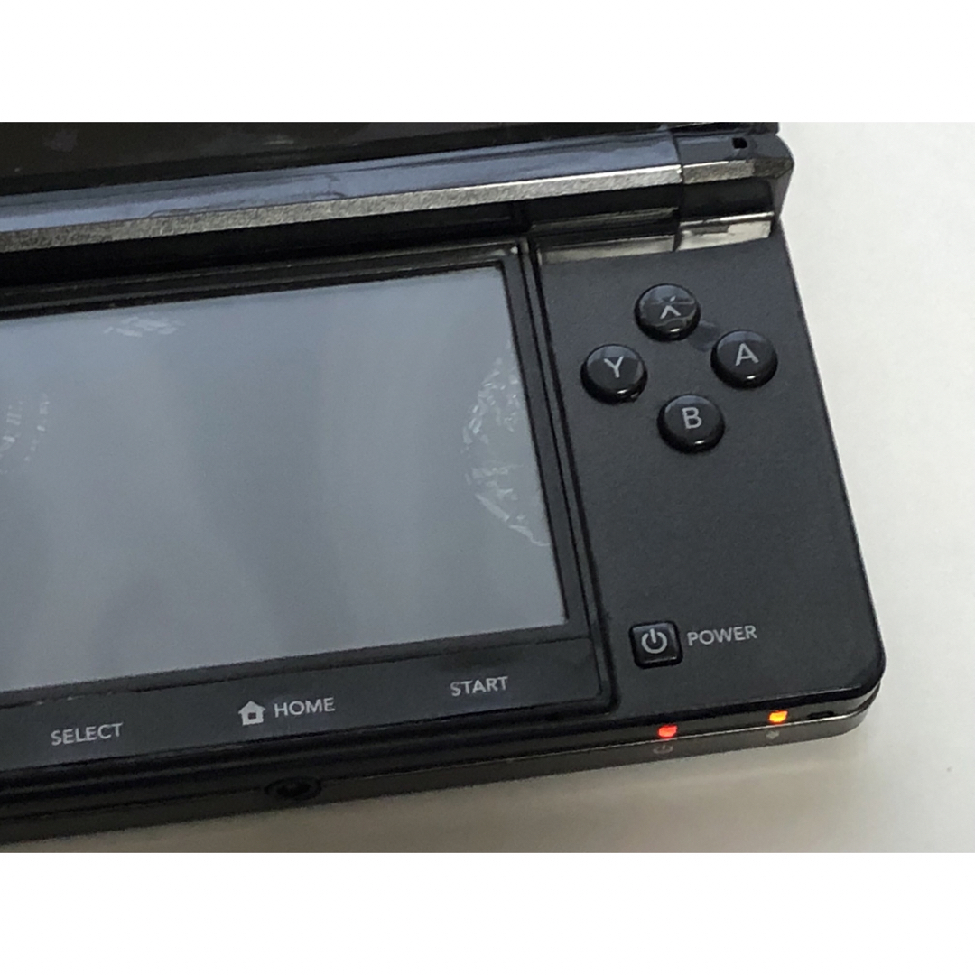 ニンテンドー3DS(ニンテンドー3DS)のジャンク品　3DS 黒　ブラック エンタメ/ホビーのゲームソフト/ゲーム機本体(家庭用ゲーム機本体)の商品写真