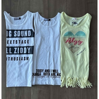 ジディー(ZIDDY)の子供服　女の子　タンクトップ　ノースリーブ　ショートパンツ　まとめ売り(Tシャツ/カットソー)
