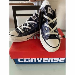 オールスター(ALL STAR（CONVERSE）)のコンバース　オリーブグリーンレザー　紺色　23.5cm 新品❣️タイムセール(スニーカー)