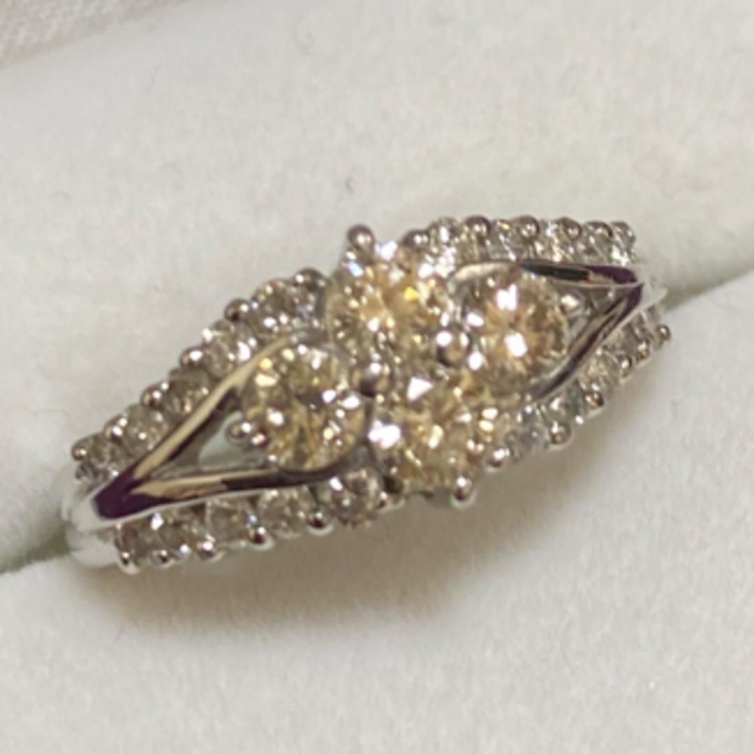 PT900 ダイヤモンド ダイヤ　1ct リング  サイズ 12〜12.5号 レディースのアクセサリー(リング(指輪))の商品写真