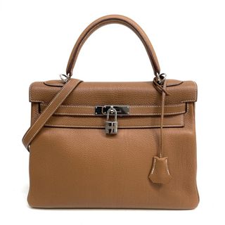 エルメス(Hermes)のエルメス ケリー32 トゴ バッグ トートバッグ ショルダーバッグ ゴールド ブラウン(トートバッグ)