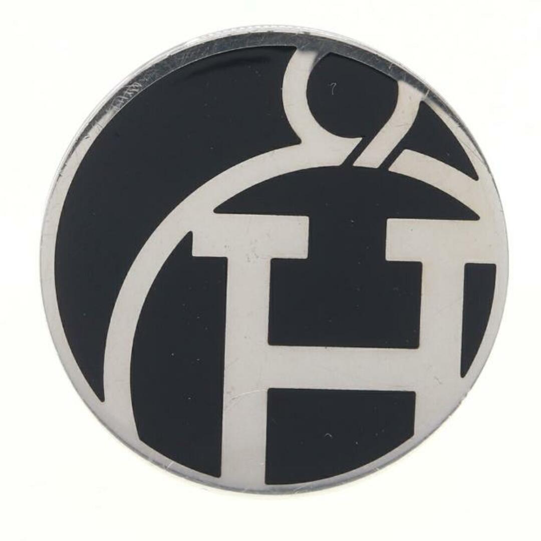 Hermes(エルメス)の エルメス リング サークル ロゴ シグネット ブラック メンズのアクセサリー(リング(指輪))の商品写真