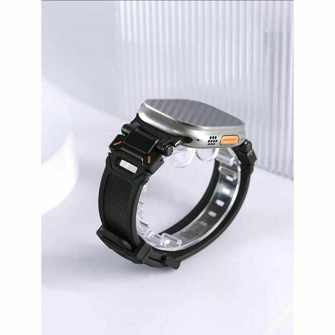 Apple Watch(アップルウォッチ)のApple watch アップルウォッチ バンド ベルト シリコーン　ステンレス メンズの時計(金属ベルト)の商品写真