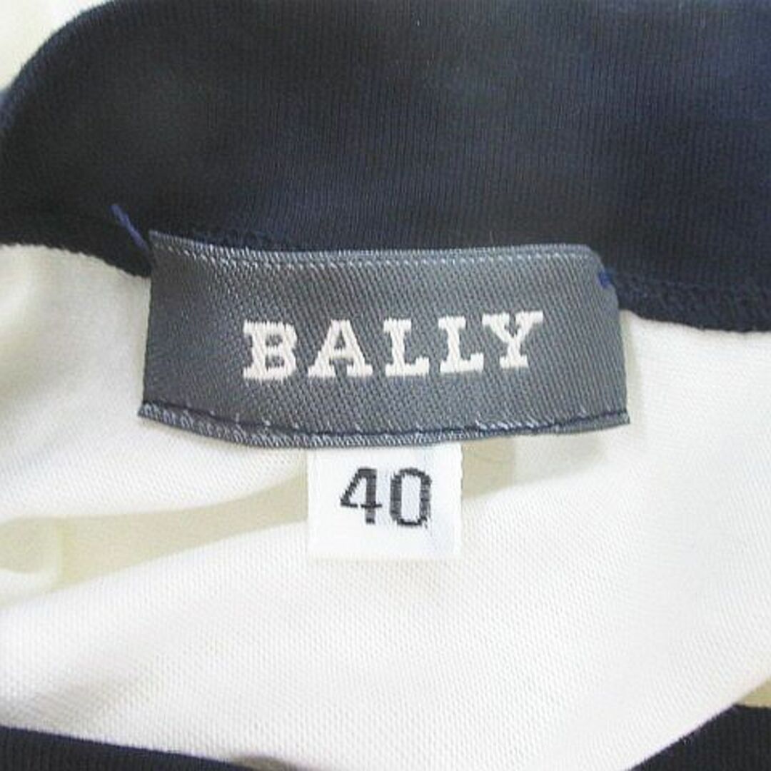 Bally(バリー)のBALLY 半袖 カットソー 40 白系 ホワイト 刺繍 ステッチ 綿 レディースのトップス(カットソー(半袖/袖なし))の商品写真