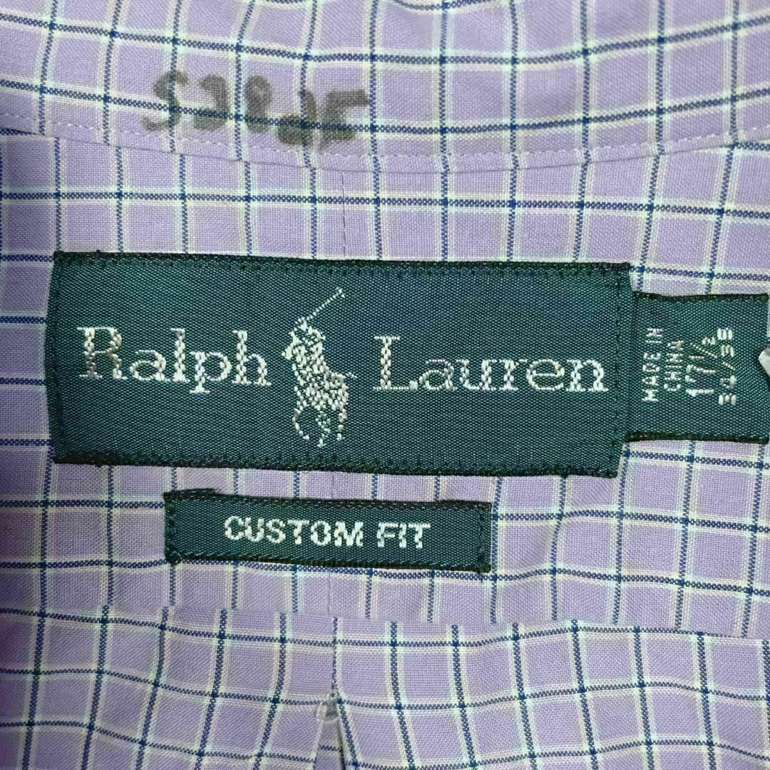 Ralph Lauren(ラルフローレン)の94U 春秋 ラルフローレン BD長袖シャツ チェック ポニー刺繍メンズ古着 メンズのトップス(シャツ)の商品写真