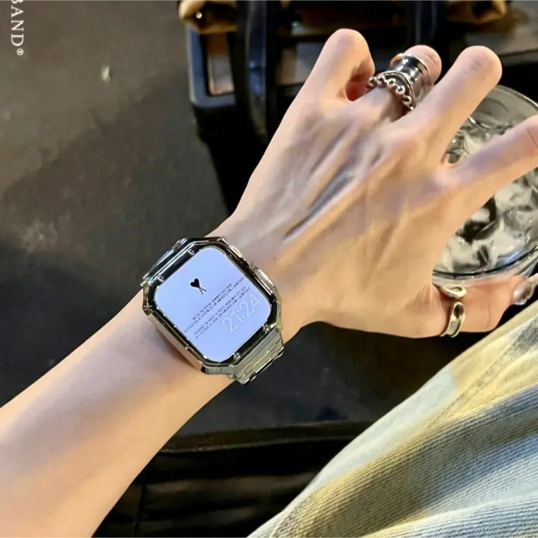 Apple watch アップルウォッチ バンド ベルト 2点セット　男女兼用 レディースのファッション小物(腕時計)の商品写真