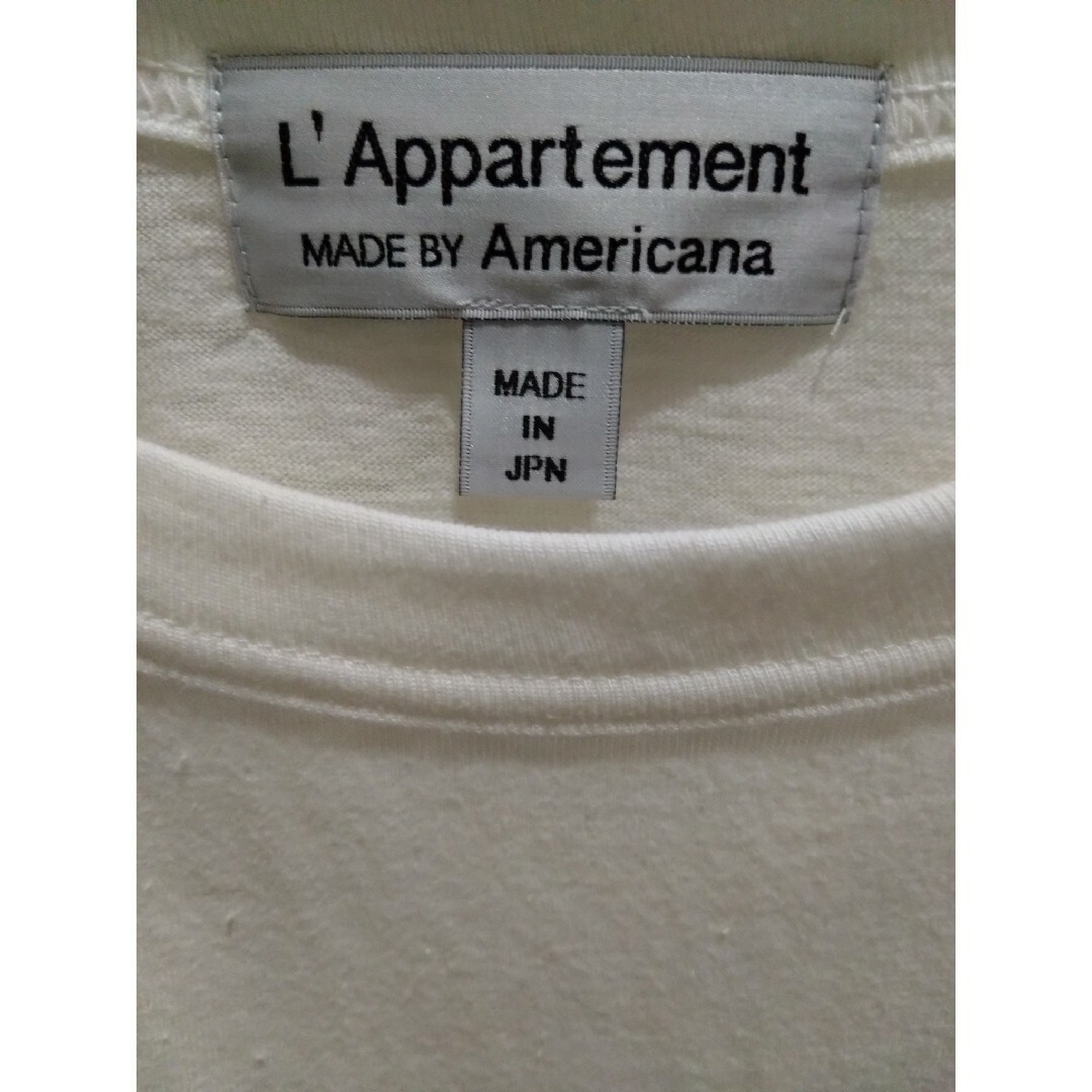 L'Appartement DEUXIEME CLASSE(アパルトモンドゥーズィエムクラス)のアパルトモン Americana アメリカーナ Half Sleeve Ｔシャツ レディースのトップス(カットソー(長袖/七分))の商品写真