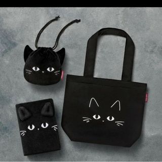 ベローチェ 黒ねこまみれ グッズ3点セット(トートバッグ)