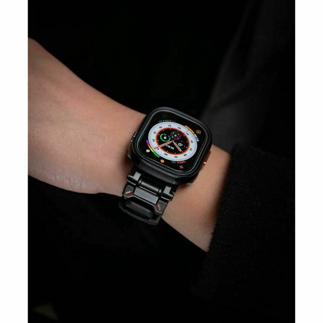 Apple watch アップルウォッチ バンド ベルト シリコーン　ステンレス メンズの時計(金属ベルト)の商品写真