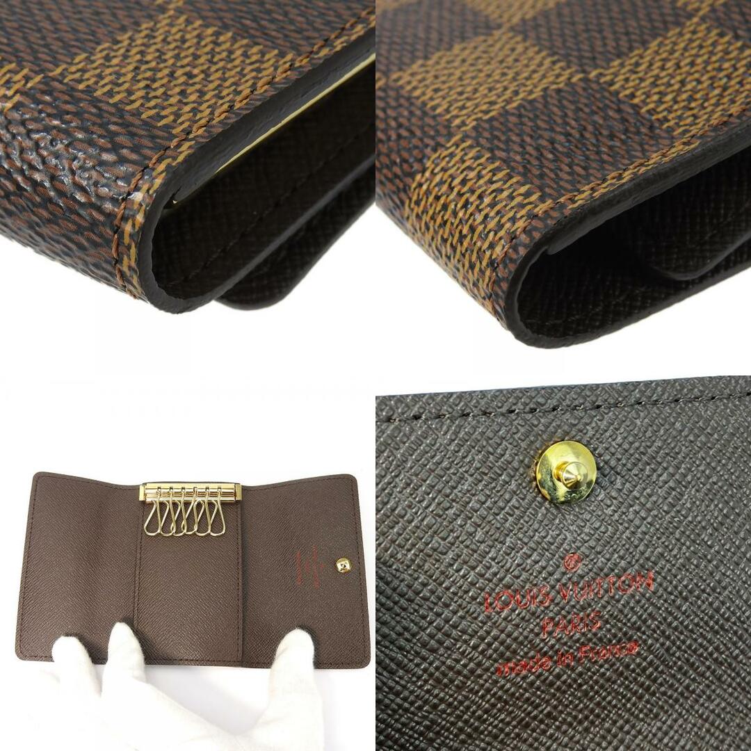 LOUIS VUITTON(ルイヴィトン)の【中古】 ルイ・ヴィトン キーケース ミュルティクレ６ N62630 ダミエキャンバス ブラウン ゴールド金具 6連 普段使い 小物 レディース メンズ LOUIS VUITTON ハンドメイドのファッション小物(キーケース/名刺入れ)の商品写真