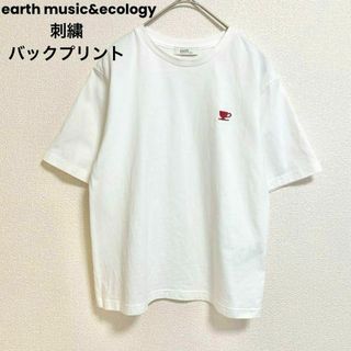 アースミュージックアンドエコロジー(earth music & ecology)のst403アースミュージックアンドエコロジー/Tシャツ/トップス/刺繍プリント(Tシャツ(半袖/袖なし))