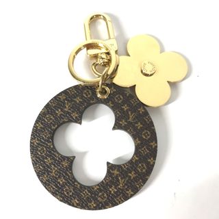 ルイヴィトン(LOUIS VUITTON)のルイヴィトン LOUIS VUITTON ポルトクレ・パズル フラワー M00815 モノグラム バッグチャーム キーホルダー モノグラムキャンバス ブラウン 美品(キーホルダー)