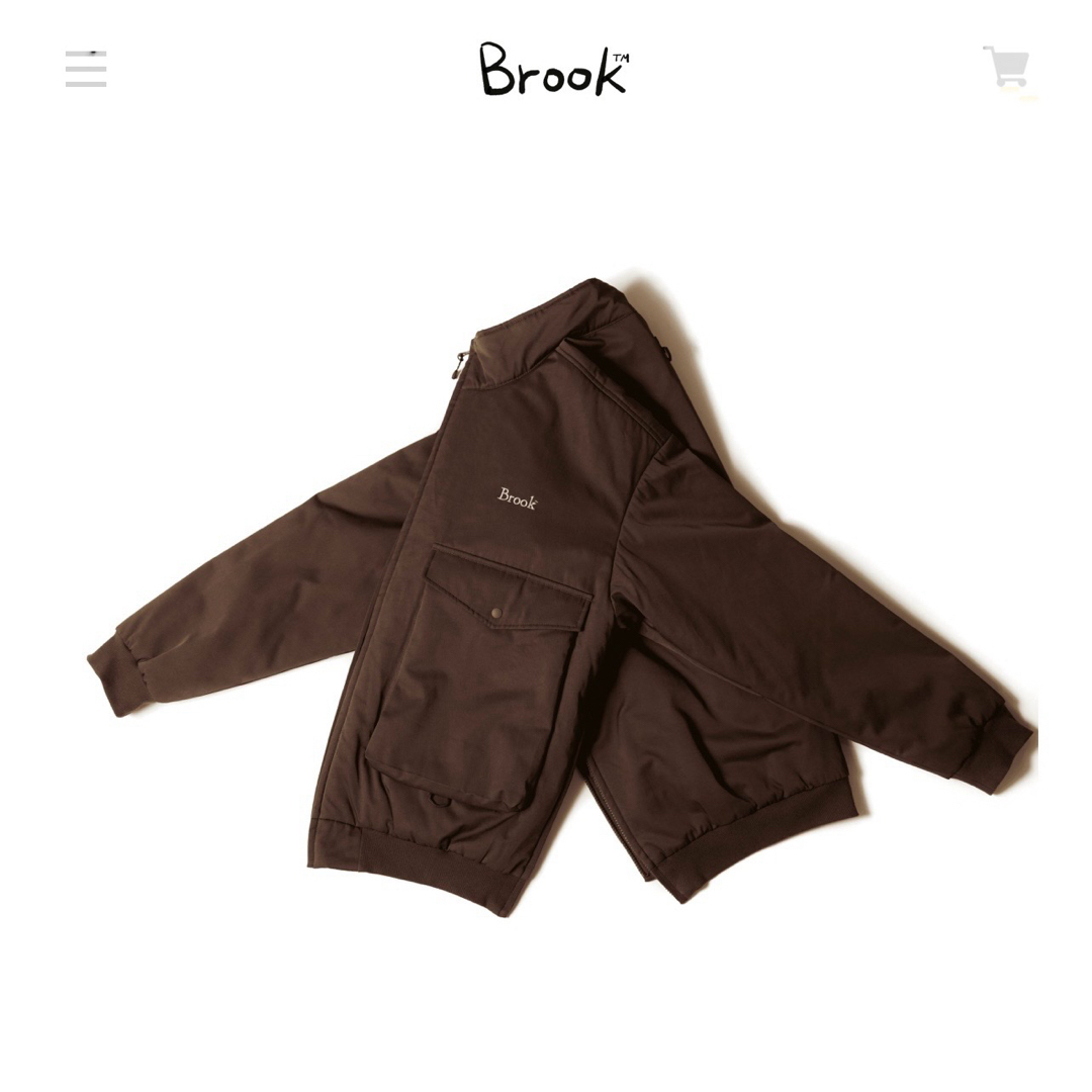 1LDK SELECT(ワンエルディーケーセレクト)のBrook  2023AW  Padded Jacket Brown サイズ② メンズのジャケット/アウター(ブルゾン)の商品写真