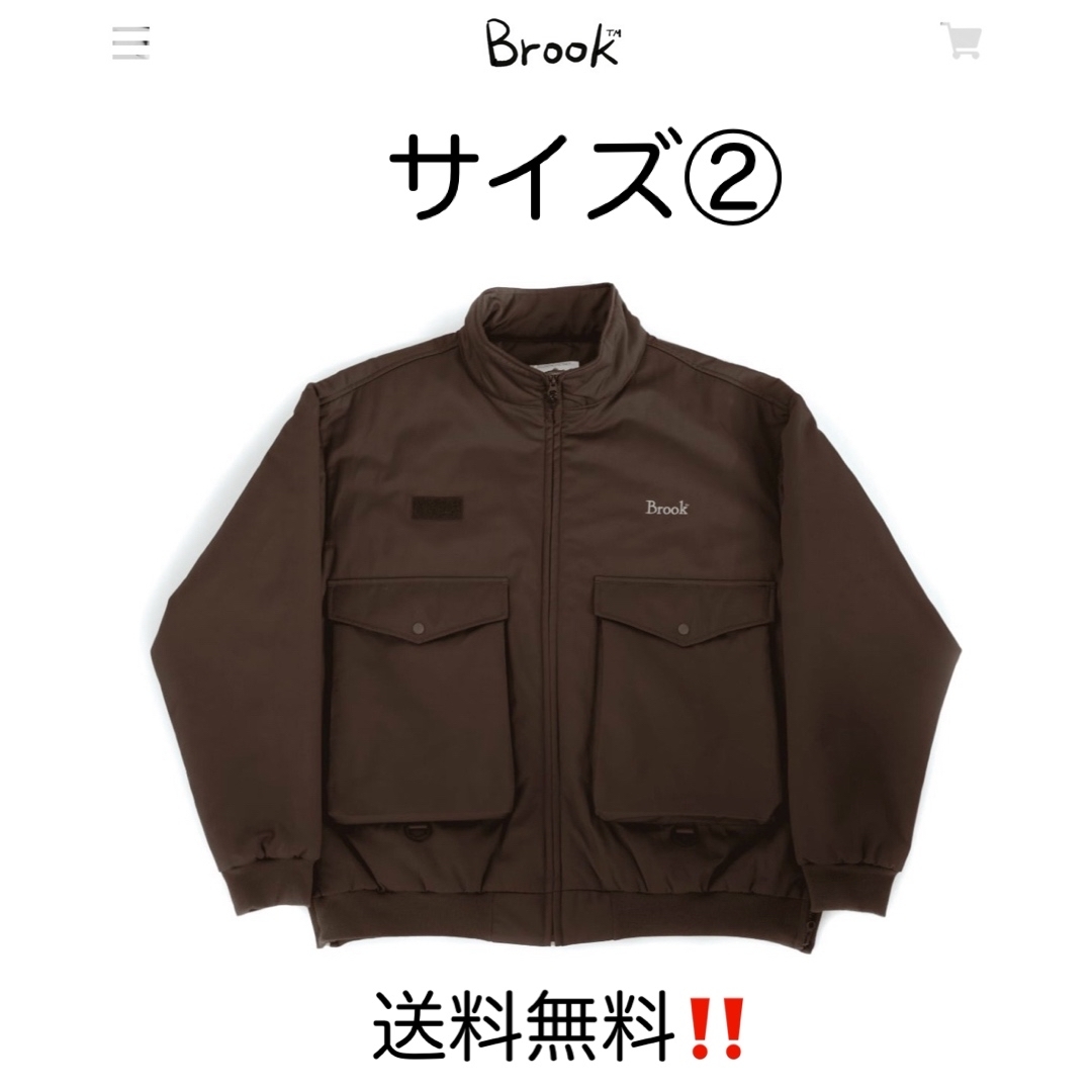 1LDK SELECT(ワンエルディーケーセレクト)のBrook  2023AW  Padded Jacket Brown サイズ② メンズのジャケット/アウター(ブルゾン)の商品写真