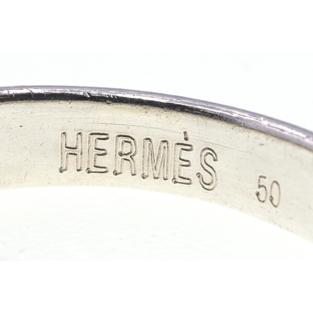 Hermes(エルメス)の エルメス リング ハートノック SV YG サイズ50 メンズのアクセサリー(リング(指輪))の商品写真