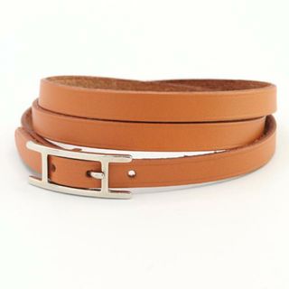 エルメス(Hermes)の エルメス ブレスレット アピIII ブラウン レザー 革(ブレスレット)