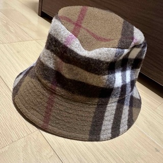 Burberry バケットハット　美品　チェックハット　(ハット)