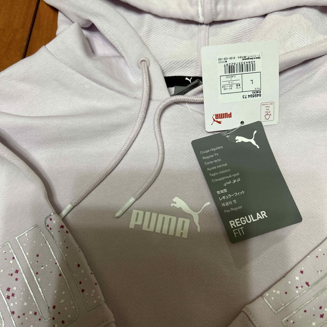 PUMA(プーマ)のお値下げプーマ レディース カラーブロック フーディース レディースのトップス(パーカー)の商品写真