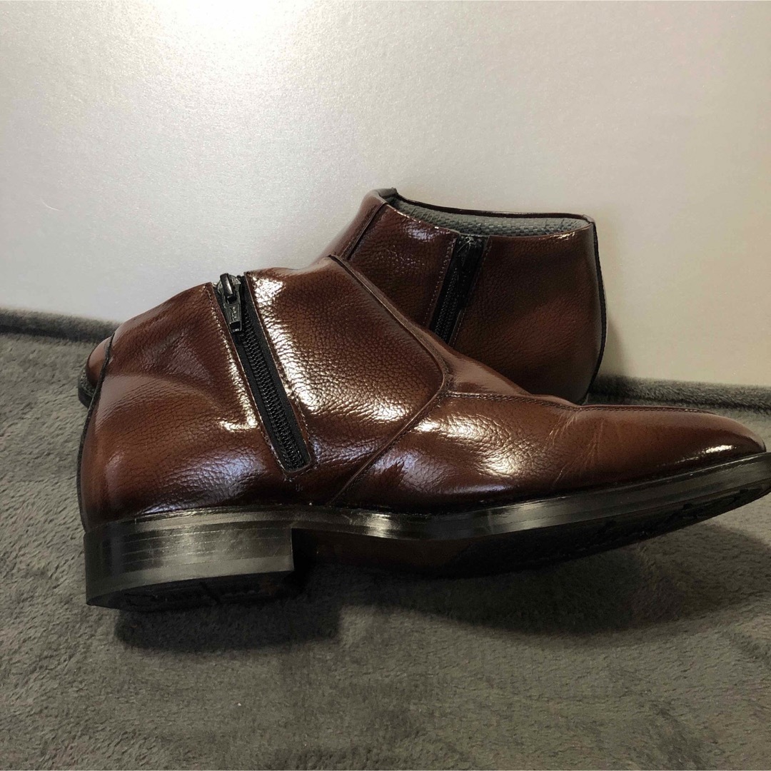 極美品NORDINI サイドファスナーブーツ　ブラウン メンズの靴/シューズ(ブーツ)の商品写真